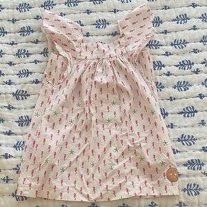 Girls size 5 Pink Seahorse Print Dress